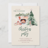 Christmas Tree Holiday Party Invitation (Devant)