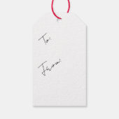 Christmas Tree Holiday XMas  Cadeaulabel (Achterkant)