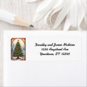 Christmas Tree in a Frame Etiket (Insitu)