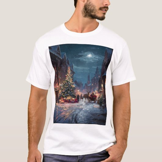 Christmas Tree in the Town Square T-shirt (Voorkant)