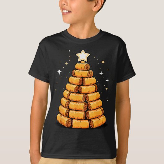 Christmas Tree Luma Filino Spring Rolls T-shirt (Voorkant)