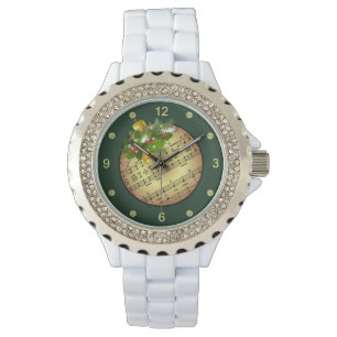 Christmas Tree Ornament ~ Bell & Mistletoe ~ Wa Horloge