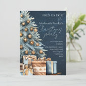 Christmas Tree Party Personalized Invitation (Debout devant)