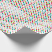 CHRISTMAS TREE PATTERN feestelijk modern minimaal  Cadeaupapier (Hoek)