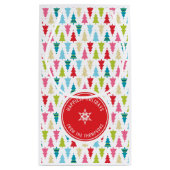 CHRISTMAS TREE PATTERN feestelijk modern minimaal Klein Cadeauzakje (Achterkant)