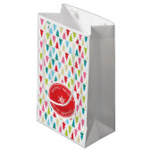 CHRISTMAS TREE PATTERN feestelijk modern minimaal Klein Cadeauzakje (Voorkant Gekanteld)