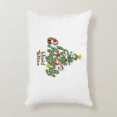 Christmas Tree Pattern My First Christmas Tree Accent Kussen (Voorkant(Verticaal))