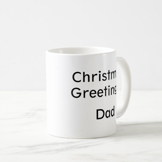 Christmas Tree Personalized Mug (Devant droit)