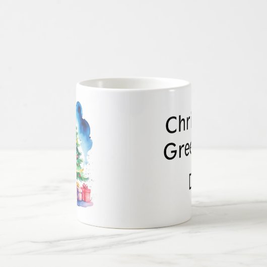 Christmas Tree Personalized Mug (Centre)