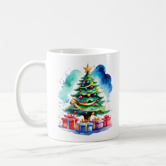 Christmas Tree Personalized Mug Koffiemok (Links)