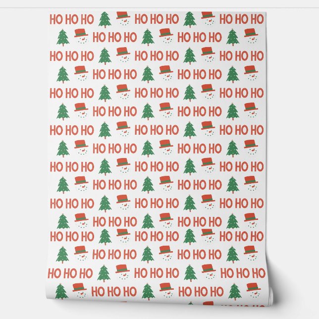 Christmas Tree Pet en HO HO HO Behang (Afrollen)
