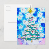 Christmas Tree Postcard Briefkaart (Voorkant / Achterkant)