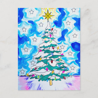 Christmas Tree Postcard Briefkaart