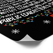 Christmas Tree Protect Human Rights Protect Libert Poster (Hoek)