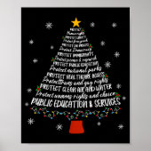 Christmas Tree Protect Human Rights Protect Libert Poster (Voorkant)