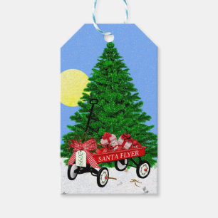 Christmas Tree Red Wagon présente des étiquettes c