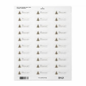 Christmas Tree Return Address Labels (Full Sheet)