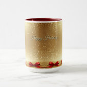Christmas Tree Ribbons Holiday Mug (Centre)