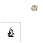Christmas tree  	rubberstempel (Gestempeld)