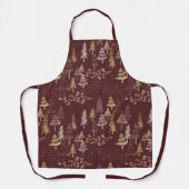Christmas Tree Scatter Apron Schort (Voorkant)