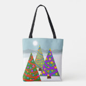 Christmas Tree Scene Tote Draagtas (Achterkant)