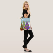Christmas Tree Scene Tote Draagtas (Op model)