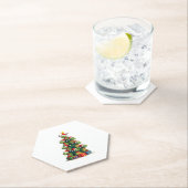 Christmas Tree Sea Turtle Turtles Tortoise T-Shirt Kartonnen Onderzetters (Insitu)