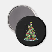 Christmas Tree Sea Turtle Turtles Tortoise T-Shirt Magneet (Voorkant / Achterkant)