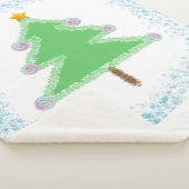Christmas Tree Sherpa Blanket Deken (3/4)