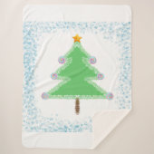 Christmas Tree Sherpa Blanket Sherpa Deken (Voorkant)