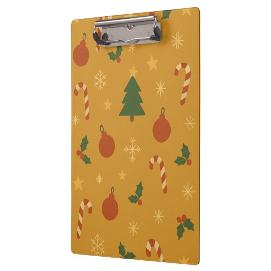 Christmas Tree, Snowflake & Holly Repeating Klembord (Links)