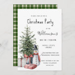 Christmas Tree Snowman Fête de Noël Invitation<br><div class="desc">Christmas Tree Snowman Christmas Party Invitation, l'invitation parfaite pour votre réunion de vacances. L'invitation présente un arbre de Noël aquarelle entouré de cadeaux et un adorable bonhomme de neige. Notre modèle haute résolution vous permet de customiser facilement votre invitation. Si vous souhaitez customiser votre invitation plus loin, veuillez utiliser le...</div>