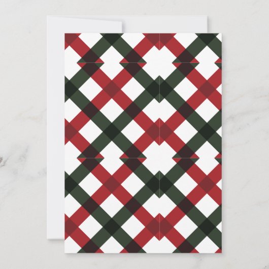 Christmas Tree Snowman Fête de Noël Invitation (Dos)