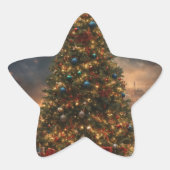Christmas Tree Star Sticker (Voorkant)