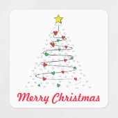 Christmas Tree Stickers (Design 1)