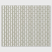 Christmas Tree Stripe Holiday Gift Wrapping Papers Cadeaupapier (Vlak)