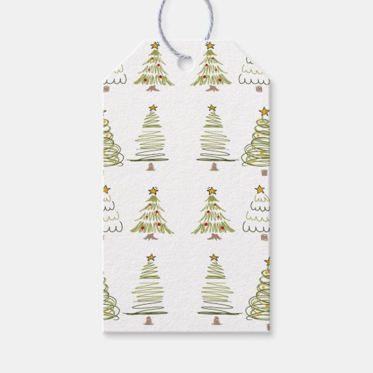 CHRISTMAS TREE TAG  CADEAULABEL (Voorkant)