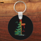 Christmas Tree The Season Jesus Cross The Reason  Sleutelhanger (Voorkant)