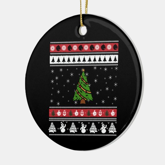 Christmas Tree Ugly Christmas Keramisch Ornament (Links)