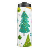 Christmas Tree Water Bottle – Stay Hydrated Thermosbeker (Voorkant)