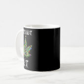 Christmas Tree Weed Leaf Pot Thc Gift Tee  Koffiemok (Voorkant links)