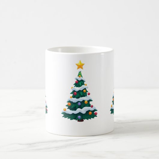 Christmas tree with Snow Mug Koffiemok (Center)