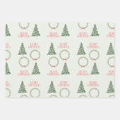 Christmas Tree Wrapping Sheet  Inpakpapier Vel (Voorkant 3)