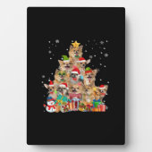 Christmas Tree Xmas Lights Chihuahua Classic T-Shi Fotoplaat (voorkant)