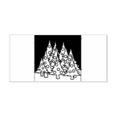 Christmas Trees Foil Rubberstempel (Afrduk)