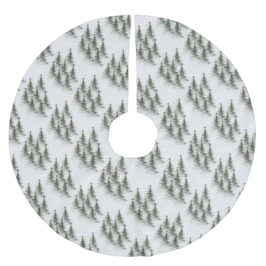 Christmas trees in the Woods Kerstboom Rok (Voorkant)