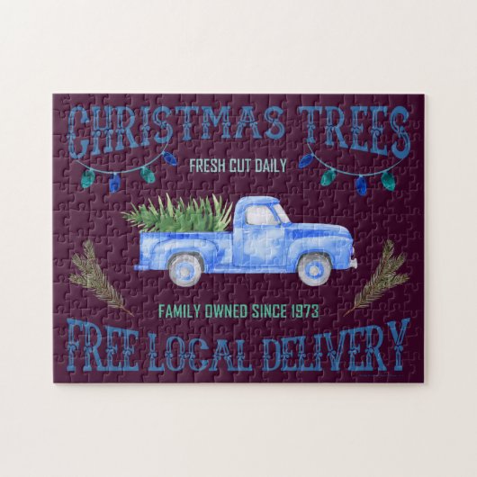 CHRISTMAS TREES LEGPUZZEL (Horizontaal)