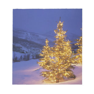 Christmas trees, Park City, Wastch Mountains Notitieblok