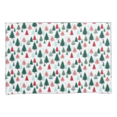 Christmas Trees Scandi Pine Forest Cozy Patterned Kussensloop (Voorkant-Rechts)