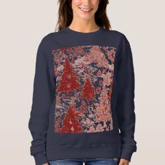 Christmas trees sweat-shirt for women trui